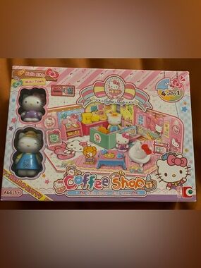 Hello Kitty Pink Coffee Shop Set with Accessories